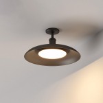 Khyler Scandinavian Carbonized Steel Round Waterproof Ceiling Light
