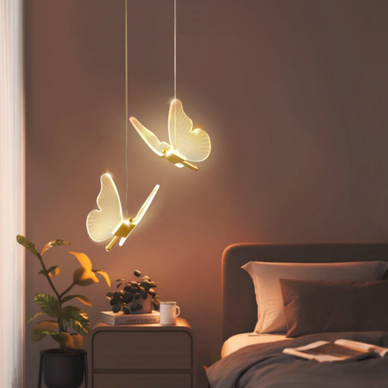 Luce Romantic Creative Butterfly Chandelier