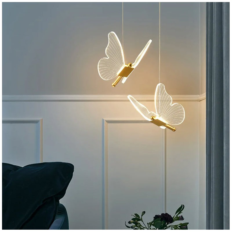Luce Romantic Creative Butterfly Chandelier