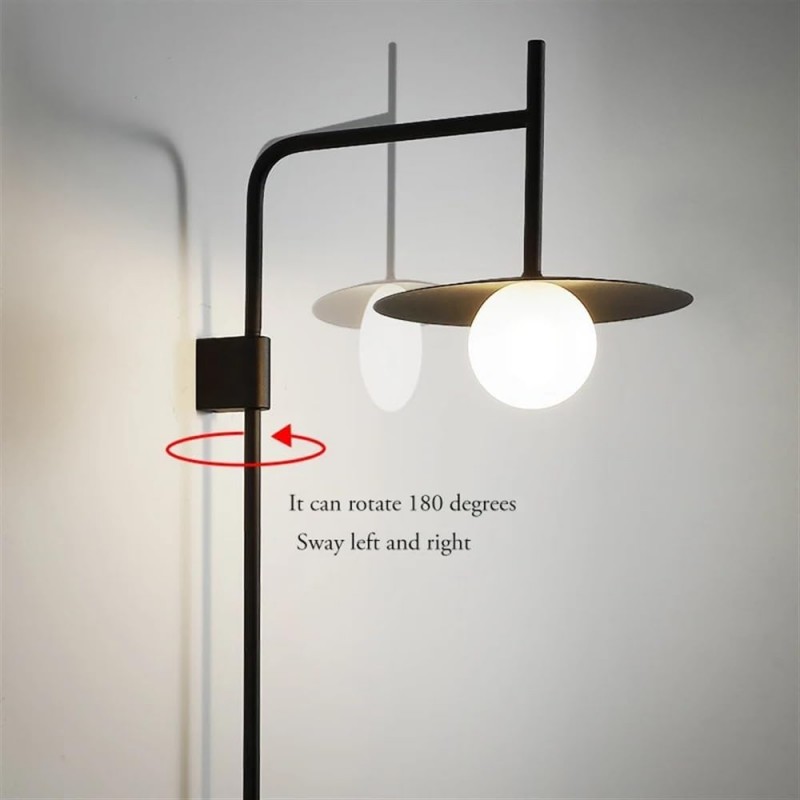 Pyris Scandinavian Minimalist Metal Swing Arm Wall Lamp
