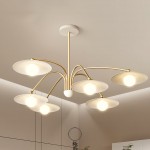 Xandros White Metal Champignon Chandelier