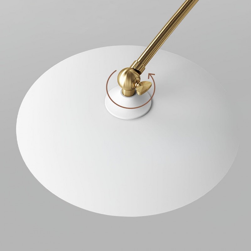 Xandros White Metal Champignon Chandelier