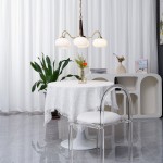 Xyrian Farmhouse Wood White Bauhaus Persimmon Chandelier
