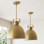 Hazel Industrial Style Metal Shade Pendant Light
