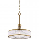 Myrith Antique Organza Glass Drum Shape Pendant Light