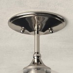 Thyran Farmhouse Small Globe Clear Glass Flush Mount Ceiling Light