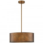 Zanthe 4 Light Vintage Industrial Iron Drum Chandelier