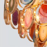 Gideon Slice Agate Tower Chandelier