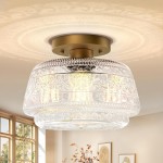 Hailie Creative Glass Ceiling Light Multi-Layer Pendant Lampshade