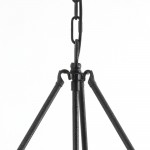 Bradley Industrial Distressed Metal Drum Shade Chandelier