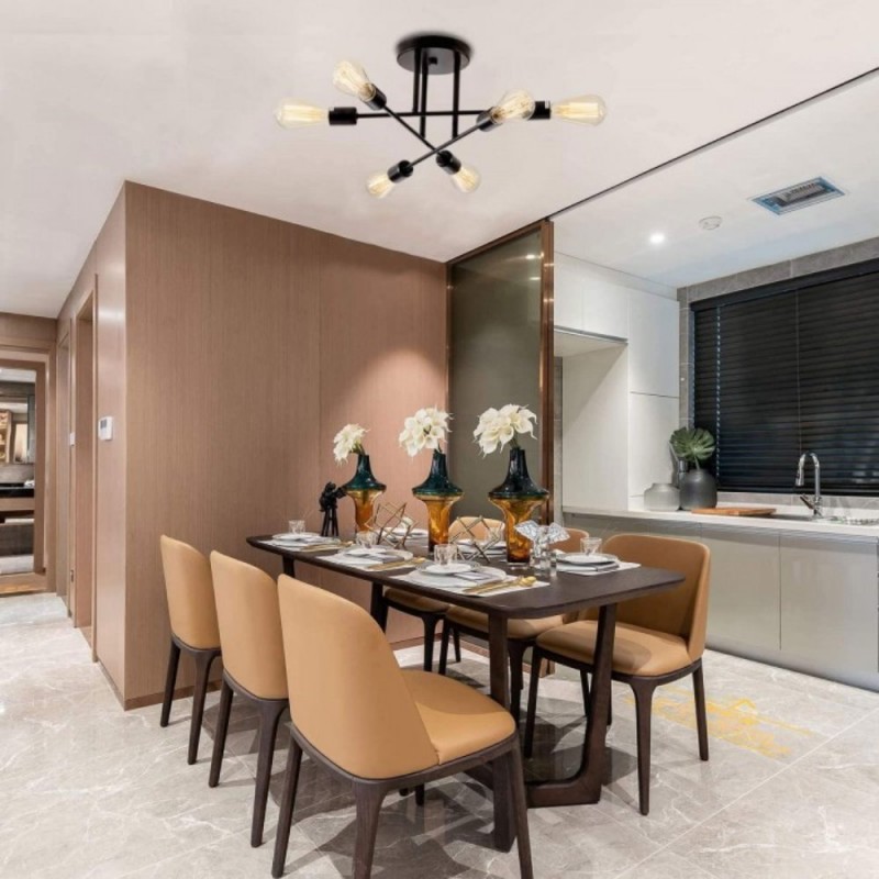 Liam Nordic Semi Flush Mount Ceiling Light