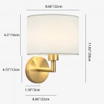 Delena Linen Drum Shade Wall Sconce