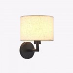 Delena Linen Drum Shade Wall Sconce