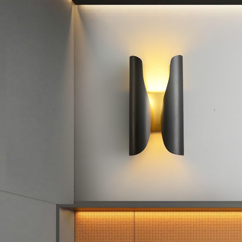 Thoven Modern H-Shaped Metal Wall Sconce