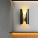 Thoven Modern H-Shaped Metal Wall Sconce