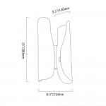 Thoven Modern H-Shaped Metal Wall Sconce