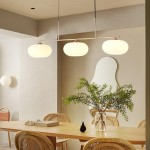 Wrythe 3-Light Milk Glass Linear Pendant Light