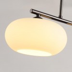 Wrythe 3-Light Milk Glass Linear Pendant Light