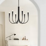 Luren Light Luxury Candle Iron Branch Chandelier