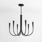 Luren Light Luxury Candle Iron Branch Chandelier