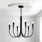 Luren Light Luxury Candle Iron Branch Chandelier