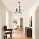Luren Light Luxury Candle Iron Branch Chandelier