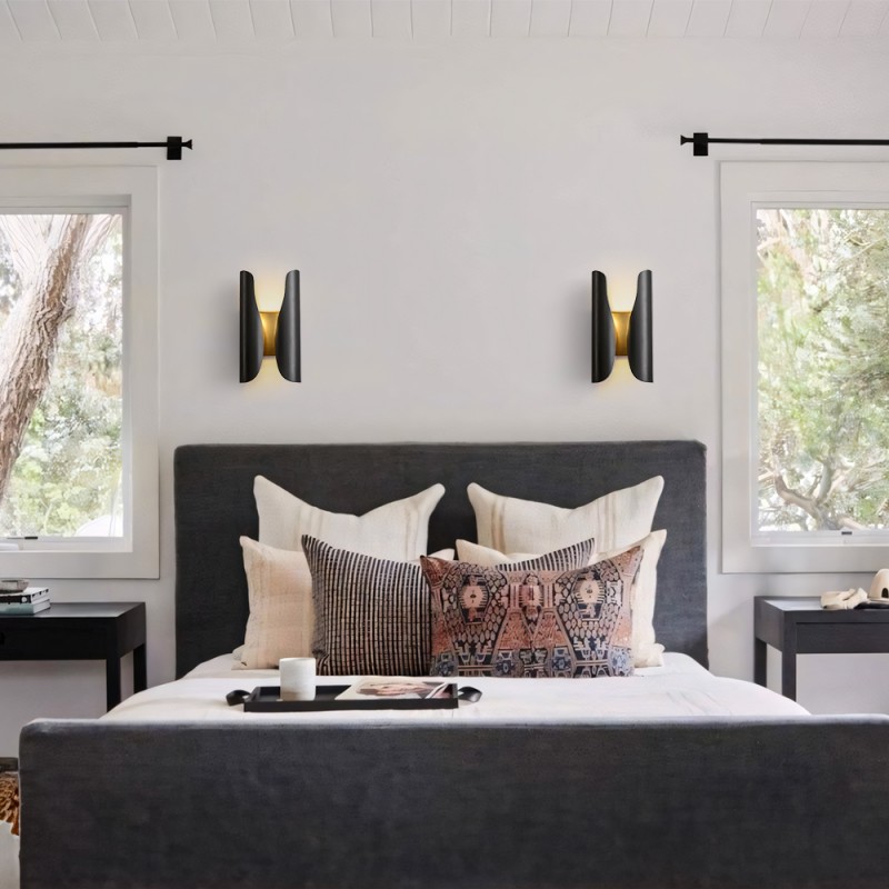 Thoven Modern H-Shaped Metal Wall Sconce