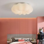 Halsey Fabric Floral Drum Shade Ceiling Light