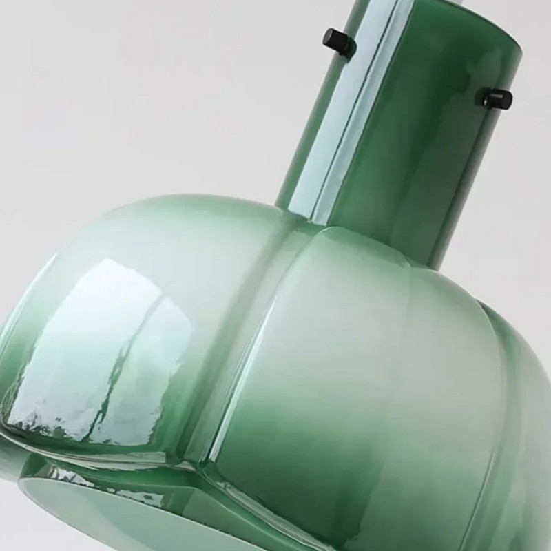 Palak Minimalist Handmade Glass Shade Pendant Light