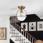 Aurea Vintage Globe Flush Mount Ceiling Light