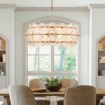 AuroraLux Gold-leaf Round Glass Chandelier