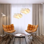 Carrow White Cloud Paper Pendant Lamp