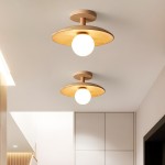 Savionne White Silk Seashell Flush Mount Light