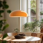 Brion Yellow Glass Flower Single Pendant Light