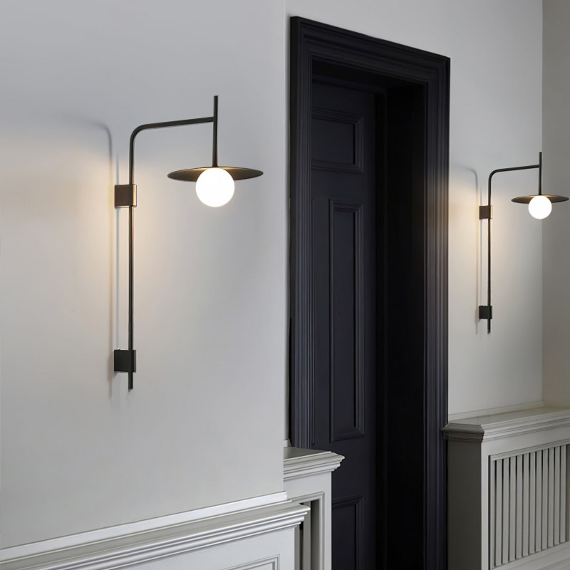 Pyris Scandinavian Minimalist Metal Swing Arm Wall Lamp