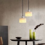 Zore Modern Alabaster Shade White Classic Pendant Light