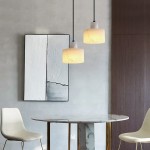 Zore Modern Alabaster Shade White Classic Pendant Light