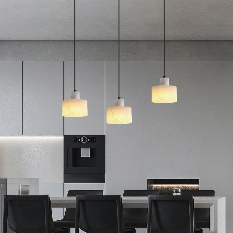 Zore Modern Alabaster Shade White Classic Pendant Light