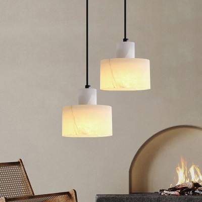 Zore Modern Alabaster Shade White Classic Pendant Light