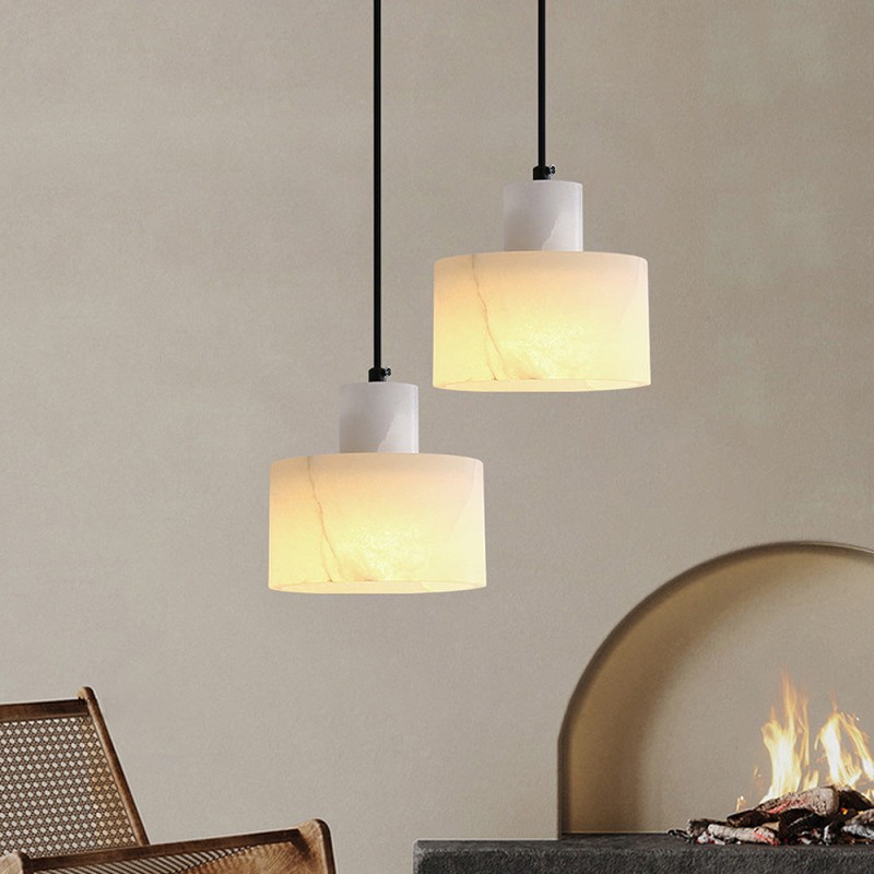 Zore Modern Alabaster Shade White Classic Pendant Light