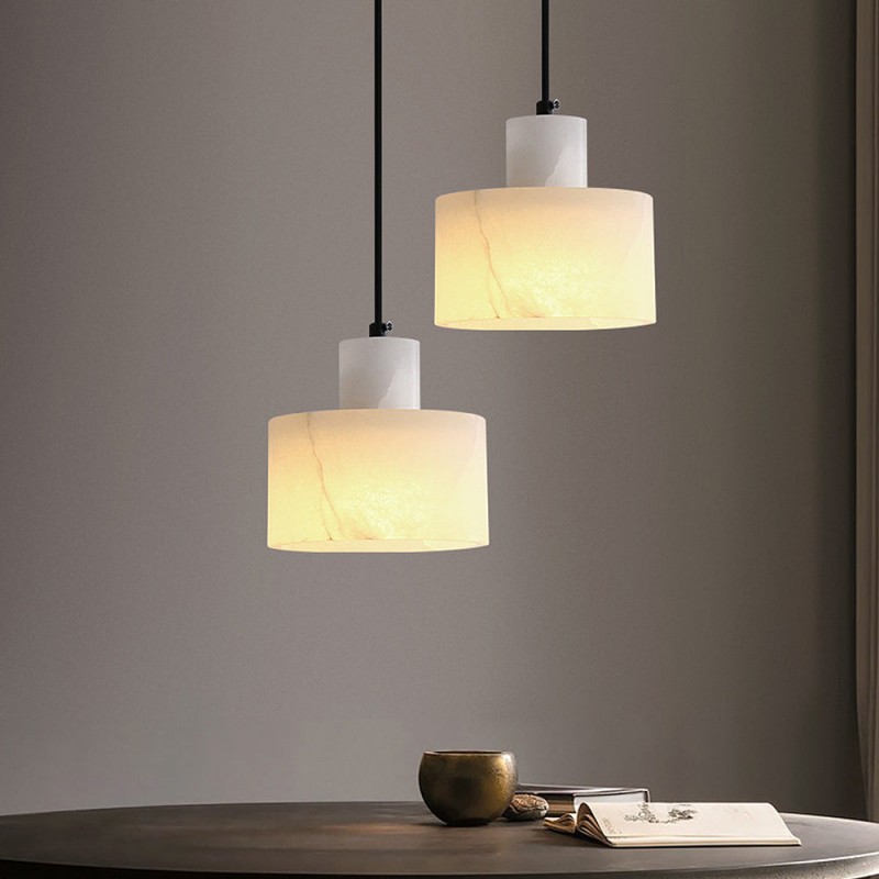 Zore Modern Alabaster Shade White Classic Pendant Light