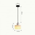 Zore Modern Alabaster Shade White Classic Pendant Light