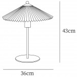 Isha Pleated Shade Table Lamp