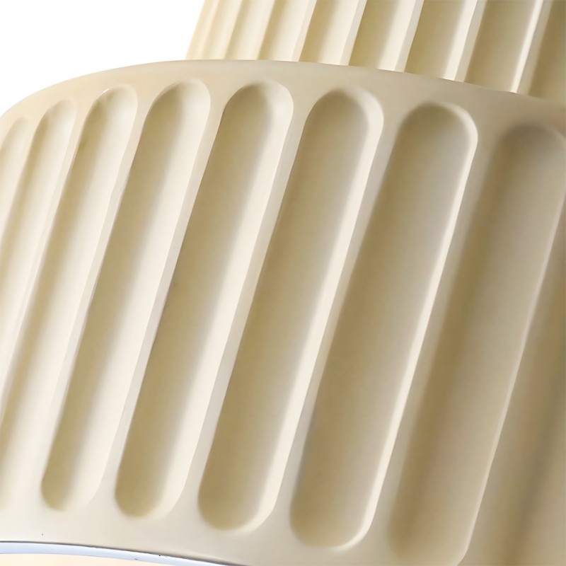 Brisby Striped Frosted Fluted Ceramic Pendant Light