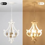 Astridina Rustic Antique Wooden French Country Chandelier