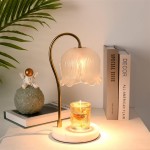 Keya Flower Dimmable Melted Wax Marble Glass Table Lamp
