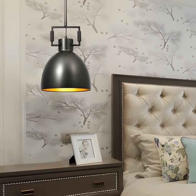 Hazel Industrial Style Metal Shade Pendant Light