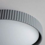 Arnold ‎Minimalist Round Led Fluted Concrete Ceiling Light