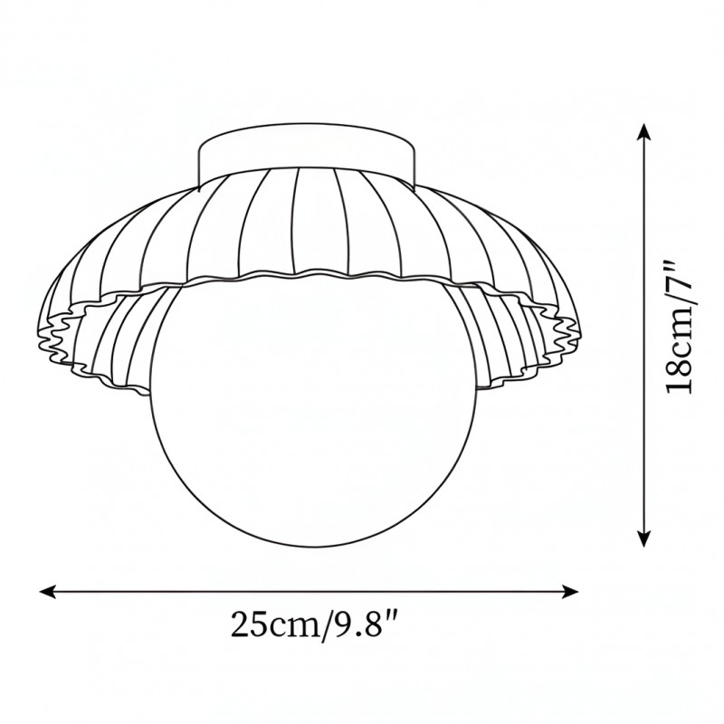 Brynley Cream Style Metal Flower Ceiling Light