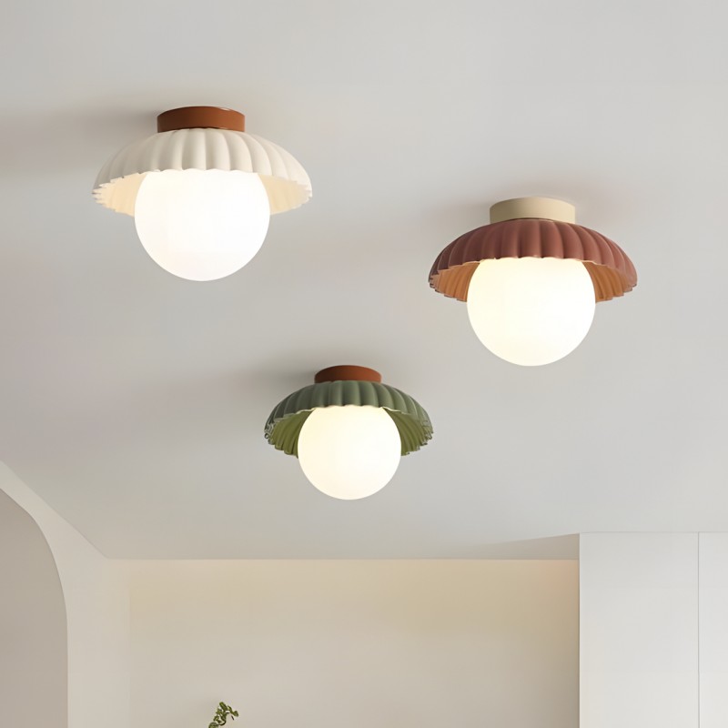 Brynley Cream Style Metal Flower Ceiling Light